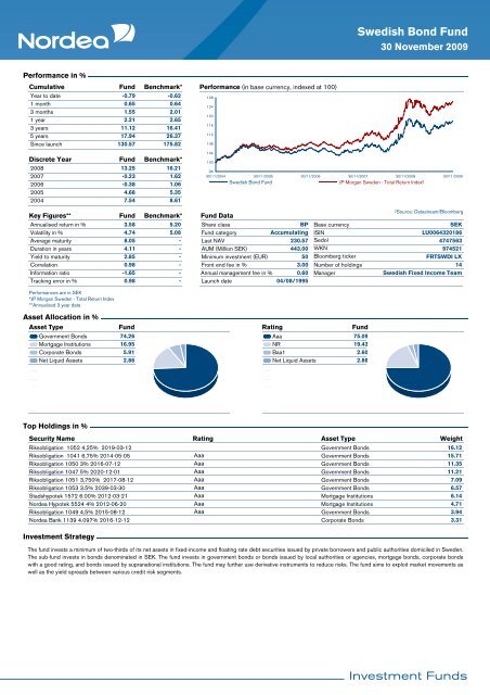 November 2009 - Nordea Bank Lietuva