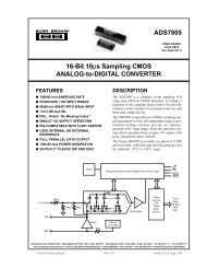 ADS7805 16-Bit 10µs Sampling CMOS ANALOG-to-DIGITAL ...