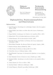 Diskrete Technische Mathematik Universität Braunschweig ...