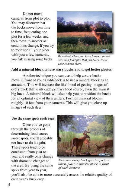 Game Plan (PDF) - Cuddeback