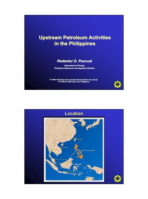 PETROLEUM RESOURCES IN THE PHILIPPINE EEZ - CCOP