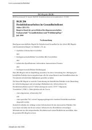 BGR 206 Desinfektionsarbeiten im Gesundheitsdienst - economed