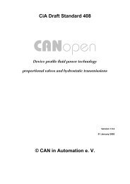 CiA Draft Standard 408 © CAN in Automation e. V. - Read