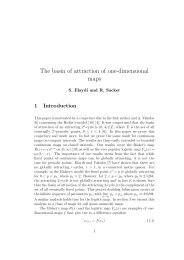 The basin of attraction of one-dimensional maps - Trinity University