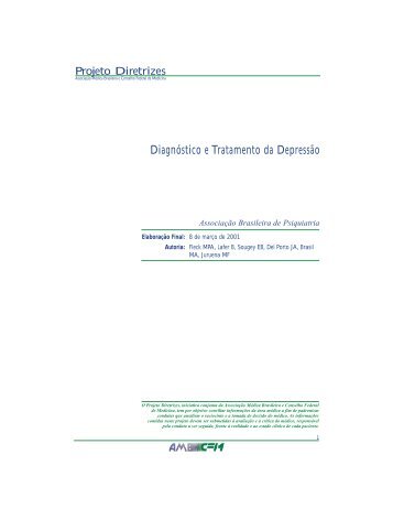 Diagnóstico e Tratamento da Depressão - Projeto Diretrizes