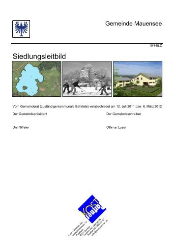 Siedlungsleitbild (Text) - Gemeinde Mauensee