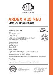 ARDEX K15 NEU Glätt- und Nivelliermasse - MAUTNER