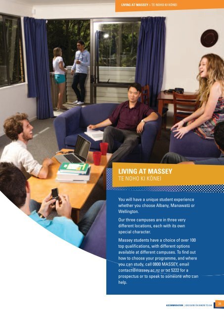 2013 Guide to Accommodation - Massey University