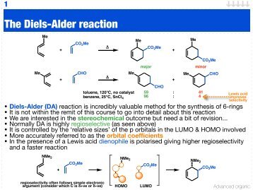 The Diels-Alder reaction