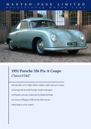 1951 Porsche 356 Pre A Coupe Chassis#5447 - Maxted-Page