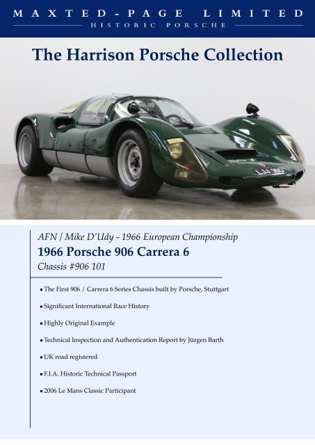 Porsche 906 Carrera 6 updated - Maxted-Page