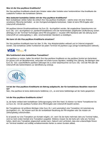 Visa FAQ (pdf) - Raiffeisen CardService