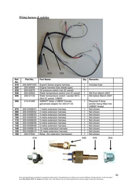 SUPER 5 SERIES 4 CYLINDER ILLUSTRATED PARTS LIST ...