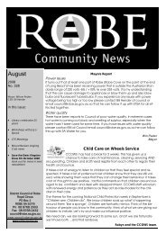 NEW MASTER COPY NEWSLETTER.pub - Robe - SA.Gov.au