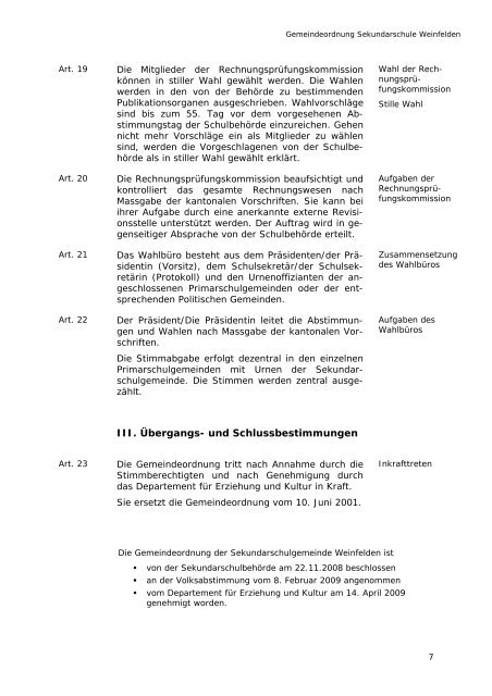Gemeindeordnung Sekundarschule Weinfelden [PDF, 55.0 KB]