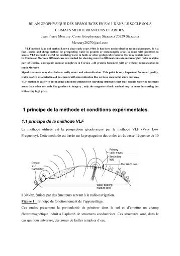 bilan geophysique des ressources en eau dans le socle sous - IWRA