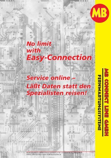 MB Connectline Prospekt grau - MB CONNECT LINE. Solutions for ...