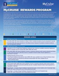 MyCRUISESM REWARDS PROGRAM - Royal Caribbean ...