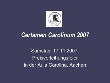 Certamen Carolinum 2006
