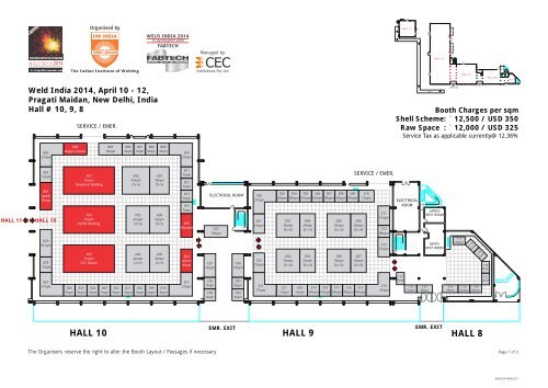 Weld India 2014 Booth Layout