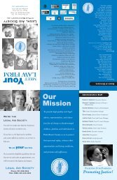 Meet Law brochure 2 - Legal Aid Society