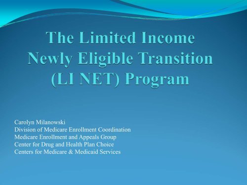 LI NET - Centers for Medicare & Medicaid Services