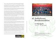 60. AuÃerferner Bundesmusikfest in HÃ¤selgehr