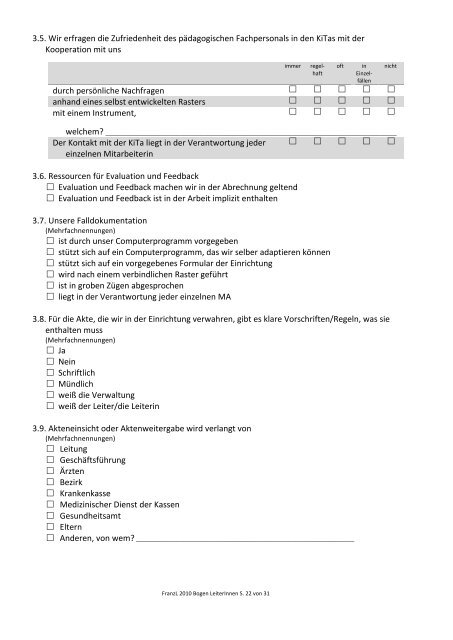 LeiterInnen - Arbeitsstelle FrÃ¼hfÃ¶rderung Bayern