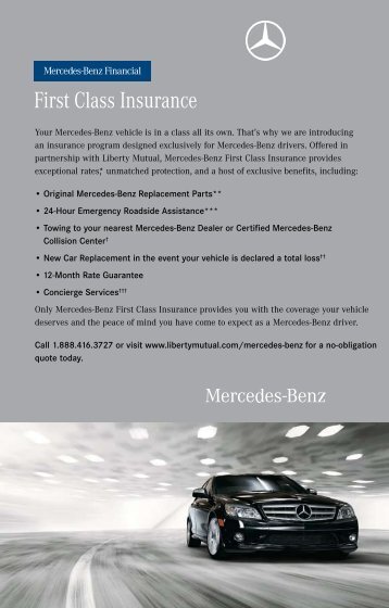 First Class Insurance - Mercedes-Benz USA