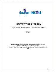 know your library - Indian National Centre for Ocean Information ...