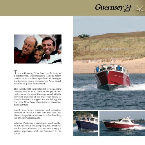The new Guernsey 34 by Arvor has the image of a 'lobster ... - pharos