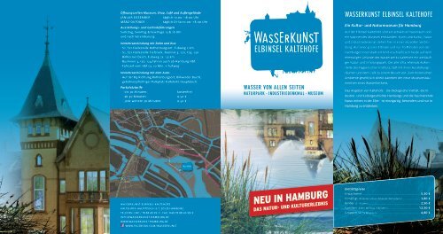 Imageflyer Wasserkunst Elbinsel Kaltehofe - Wasserkunst-Hamburg