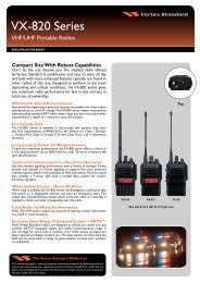 Vertex Standard 820 Series - Sigma Wireless