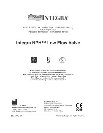 BL515003_NPH Low Flow PI - Integra LifeSciences