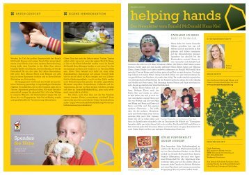 helping hands - McDonald's Kinderhilfe Stiftung