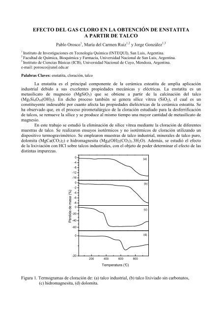 Orosco, P, M. del C. Ruiz y J. González. 2011. - Universidad ...