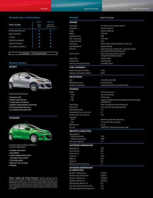 Mazda2 Brochure