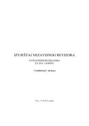 2011 IzvjeÅ¡taj revizora - Komisija za hartije od vrijednosti