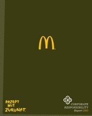 Corporate Responsibility Report 2011 - Mc Donald's Deutschland