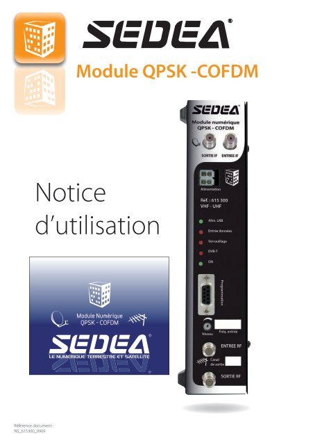 Notice d'utilisation - Sedea