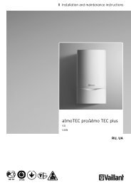 atmoTEC pro/atmo TEC plus - Vaillant