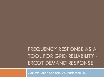 FERC-NARUC Collaborative ERCOT Demand response