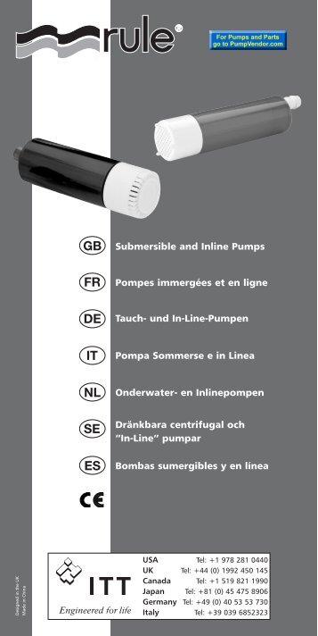 LVM pumps datasheet - Xylem Flow Control