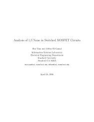 Analysis of 1/f Noise in Switched MOSFET Circuits - CiteSeerX