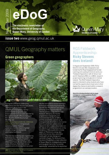 eDoG - Geography - Queen Mary, University of London