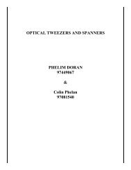 OPTICAL TWEEZERS AND SPANNERS PHELIM DORAN ...