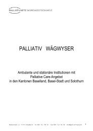 Palliativnetz Waegwyser - Medizinische Gesellschaft Basel MedGes