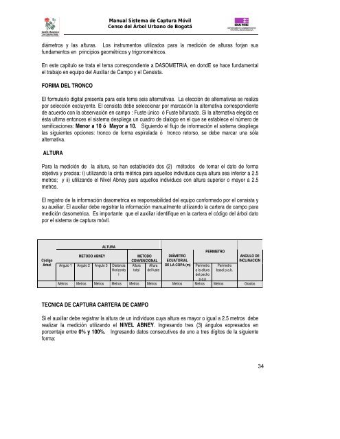 Manual del censista y auxiliar – Censo del árbol ... - ISA Hispana