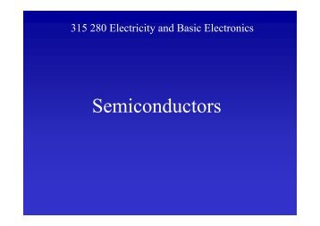 315 280 Electricity and Basic Electronics
