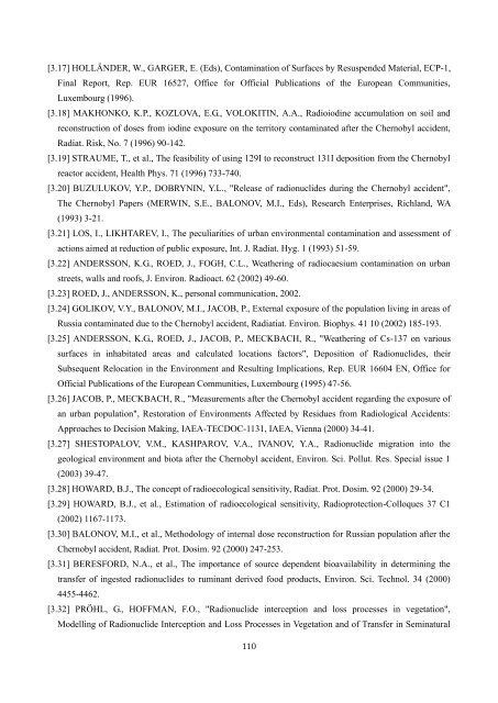 チェルノブイリ原発事故による 環境への影響とその修復 ... - 日本学術会議